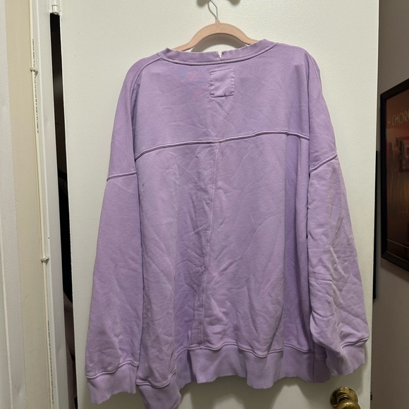 Aerie Purple Oversized Sweatshirt - Picture 8 of 8